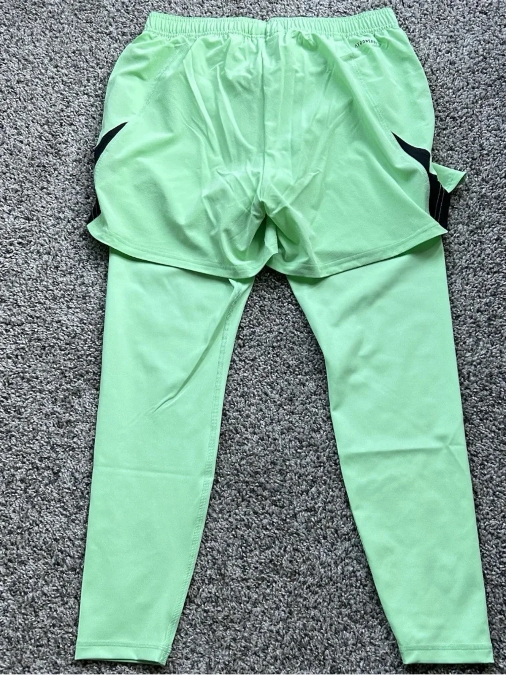 Adidas Tiro 25 Pro Goalkeeper Tights/Shorts Men’s Size XL Glow Mint JH3316